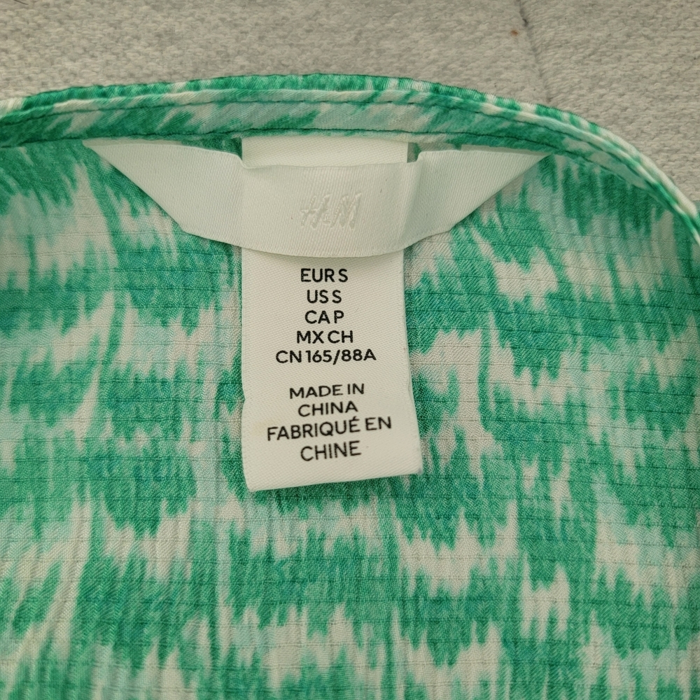 H&M Green and White Patterned Dress - Picture 5 of 7